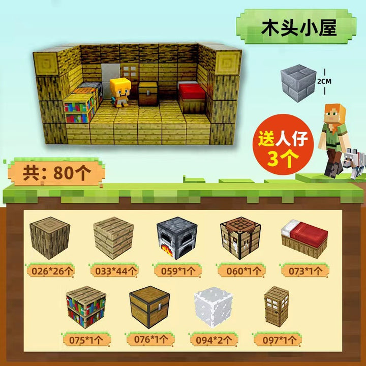 Minecraft DIY magnetic building blocks