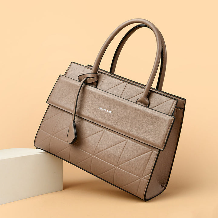 Light luxury texture all-match hand-held tote bag