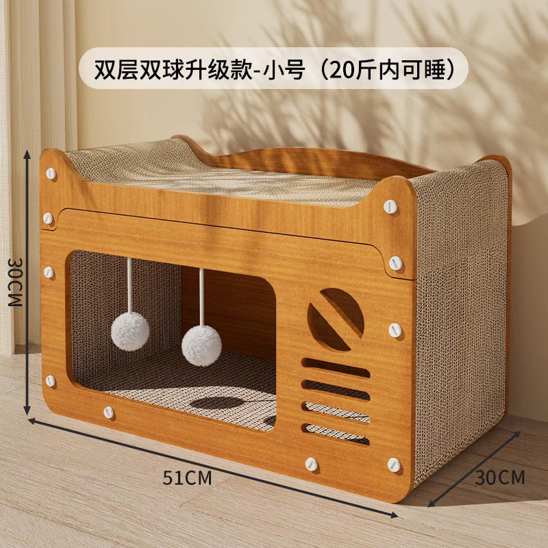 🐱Cat scratching board house