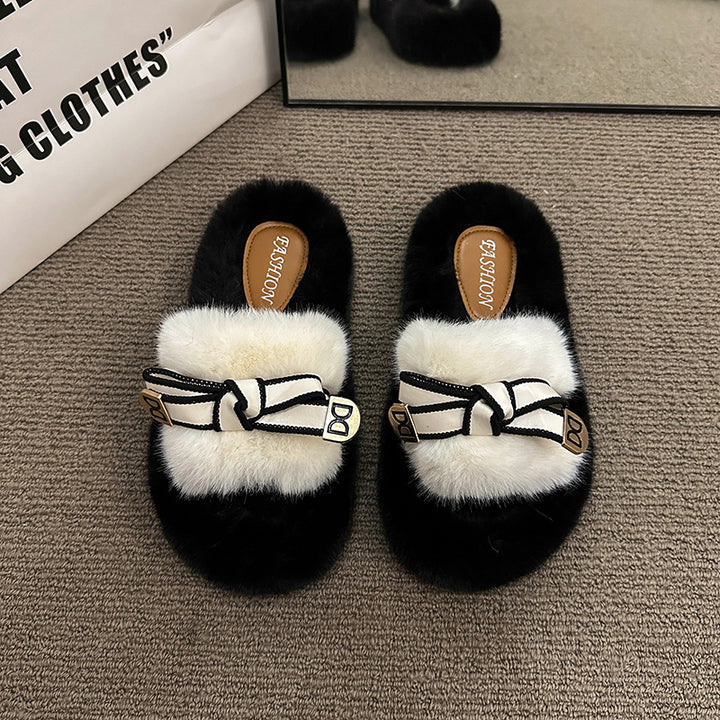 Goods fur slippers