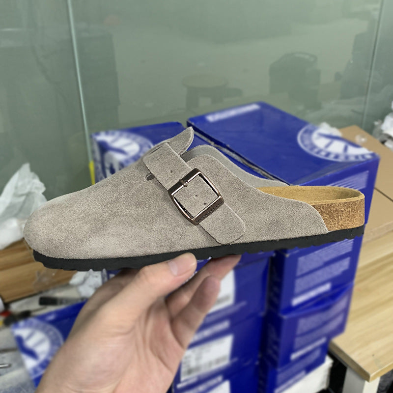Cowhide Birkenstock Slippers