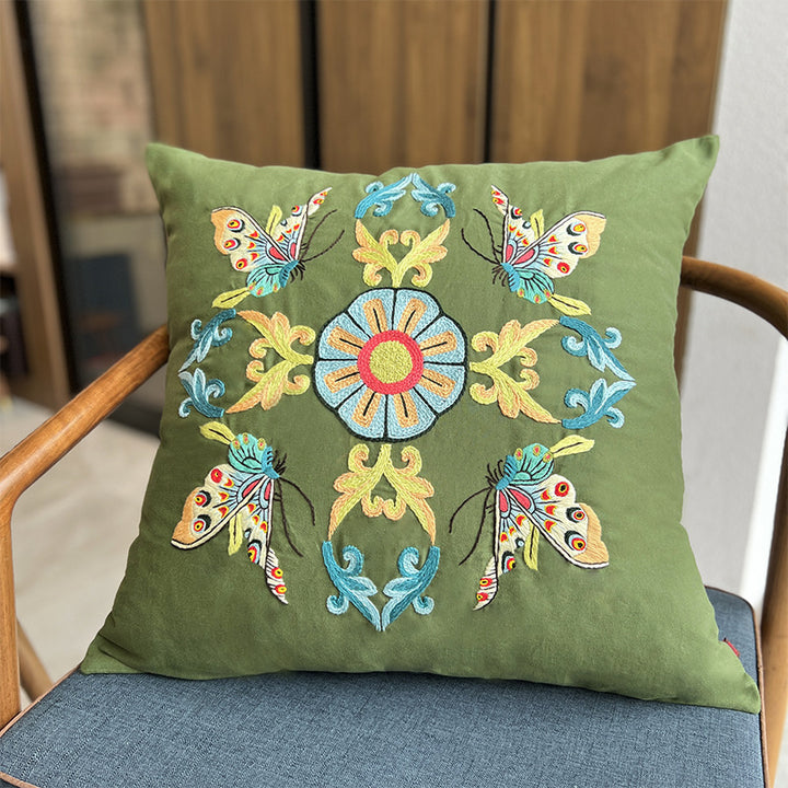 Lu embroidery ethnic style embroidery pillow (handmade)