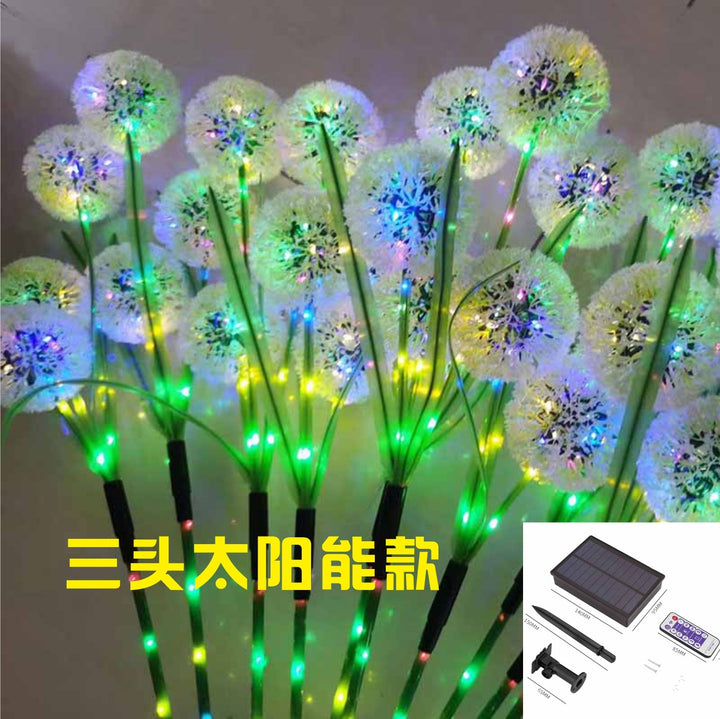 Solar dandelion ground lamp