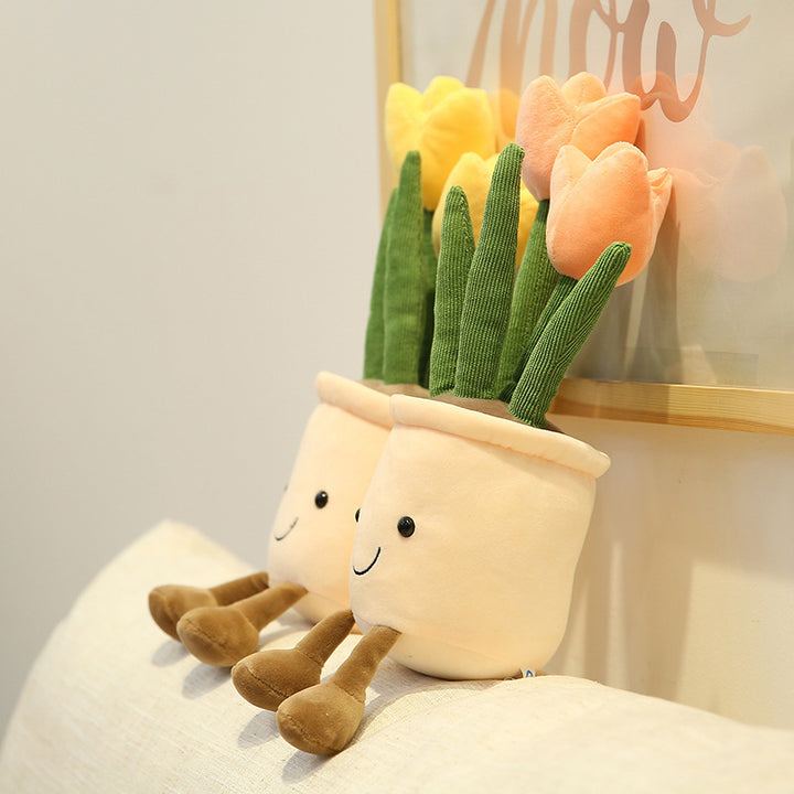 Creative home decoration simulation plant tulip🌷 plush doll