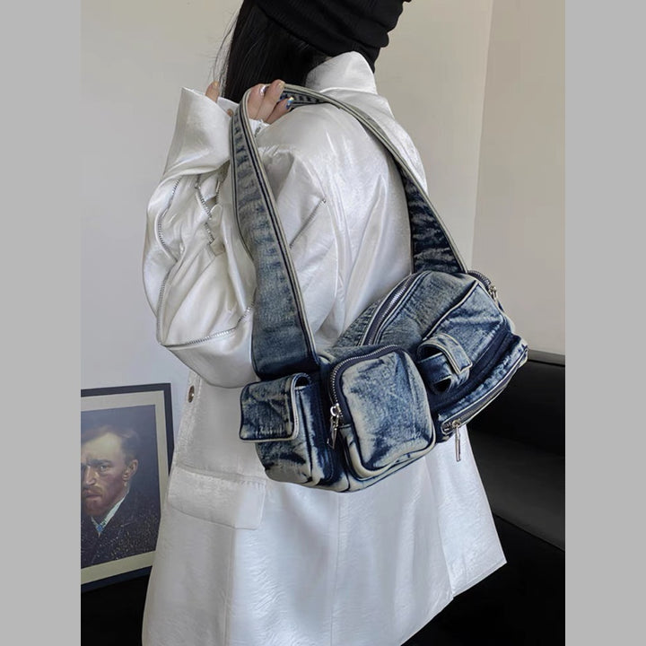 2025 new niche motorcycle style shoulder bag