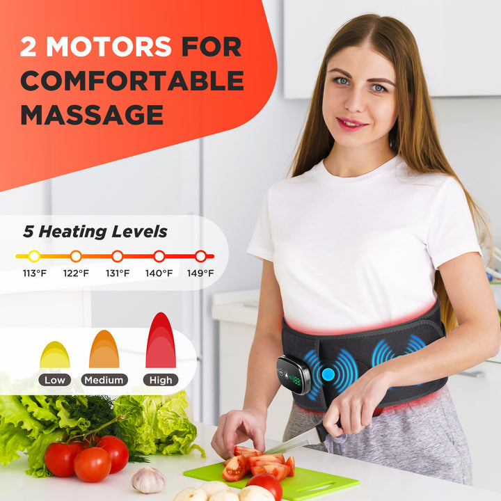 Heating massage belt
