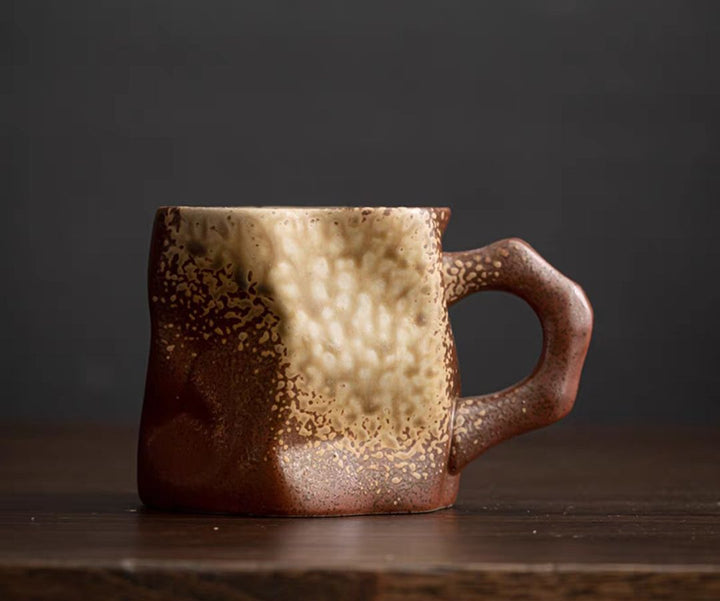 Japanese simple stoneware coffee cup