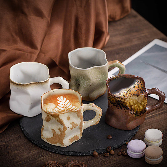 Japanese simple stoneware coffee cup