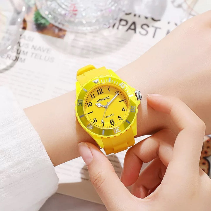 Students anti-fall colored watch