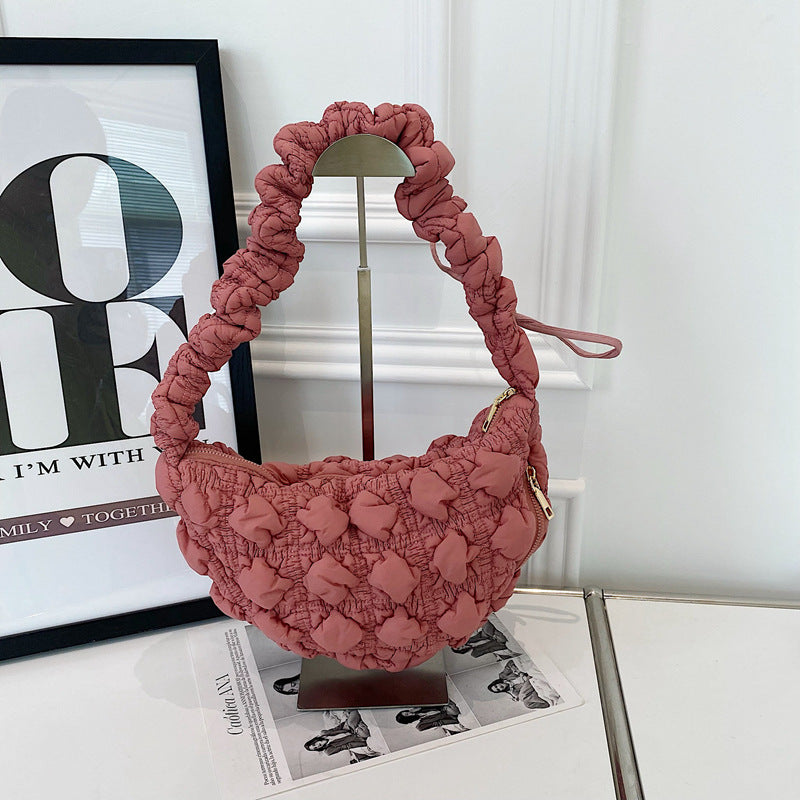 Small Korean pleated cloud dumpling bag