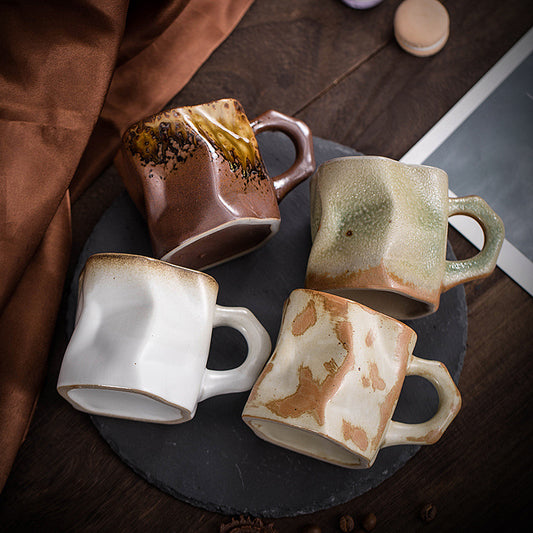 Japanese simple stoneware coffee cup