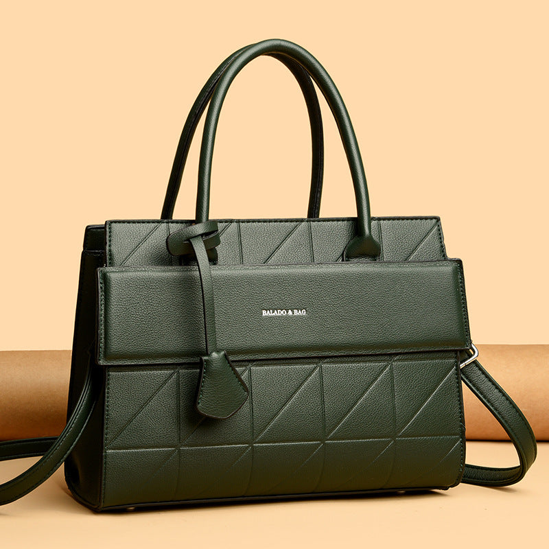 Light luxury texture all-match hand-held tote bag