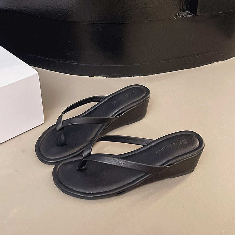 French high-heeled sandals