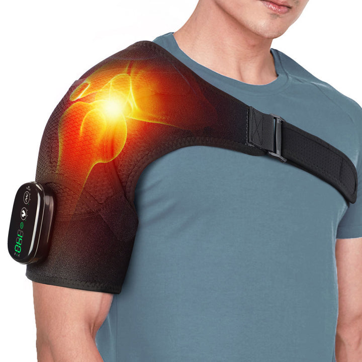 Heating massage shoulder guard