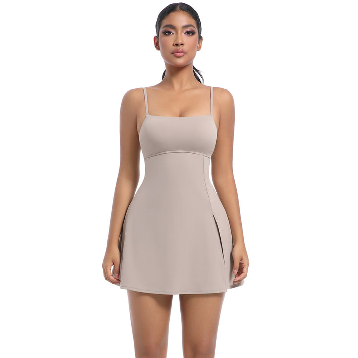 Anti-exposure bottoming sports dress