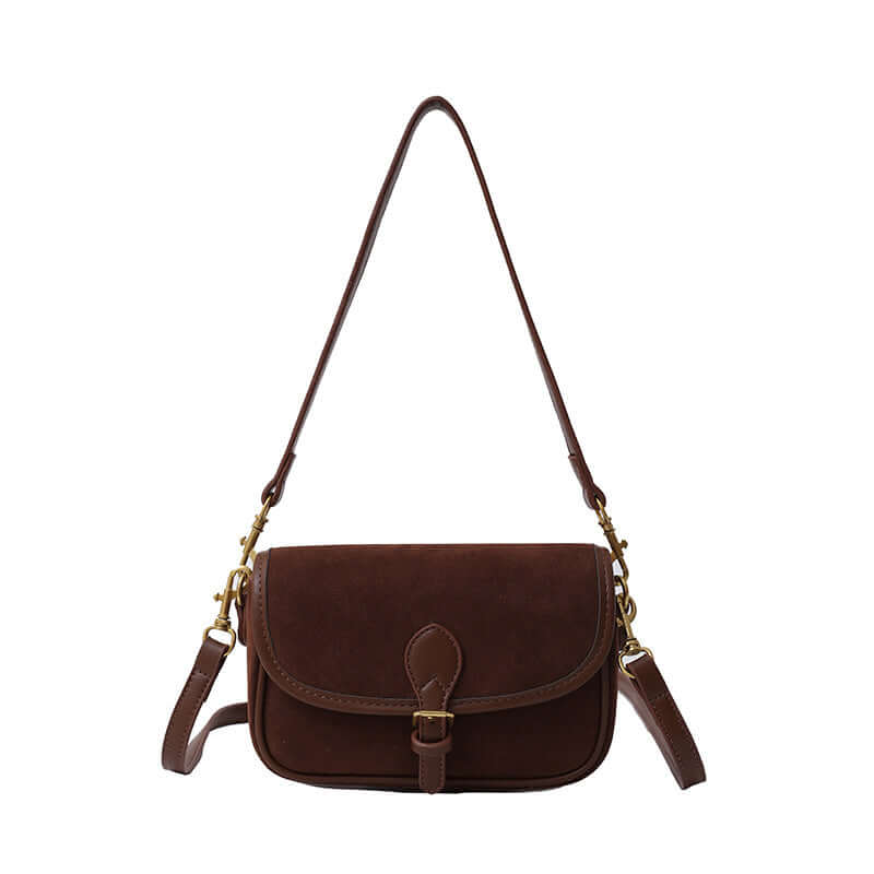 Casual shoulder frosted leather bag