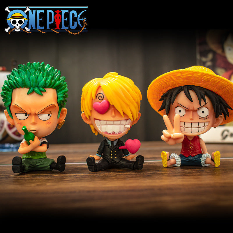 One Piece Big Head GK sitting doll