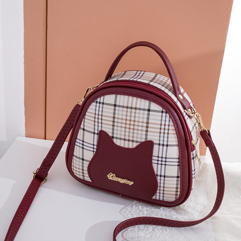 2025 cat face letter logo handbag