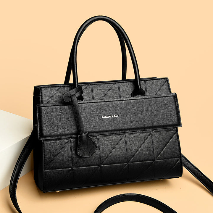 Light luxury texture all-match hand-held tote bag