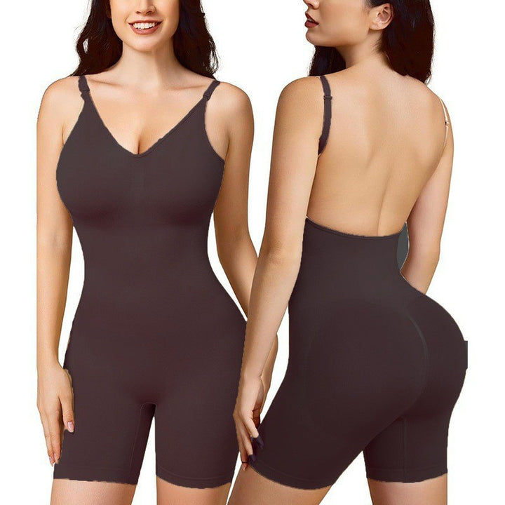 One-piece body shaper bottoming corset