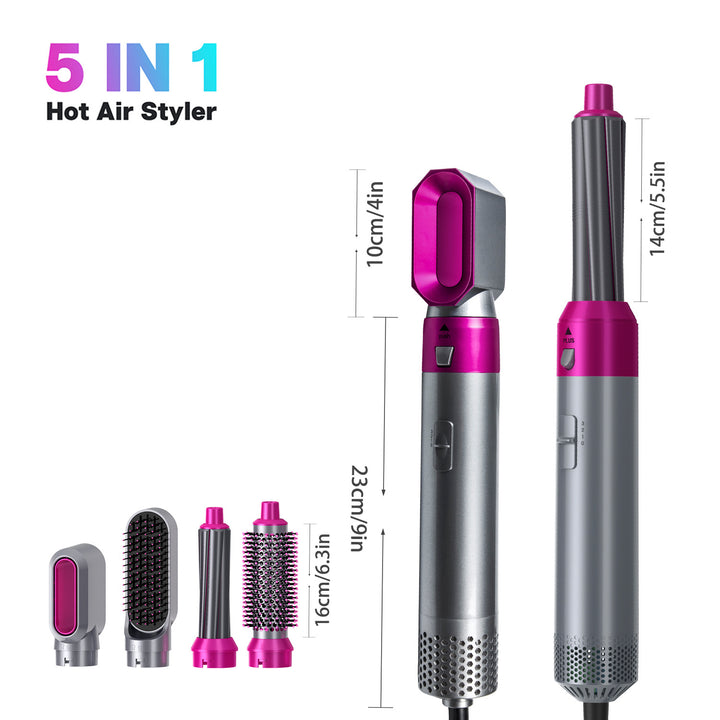 Five-in-one comb electric hair dryer