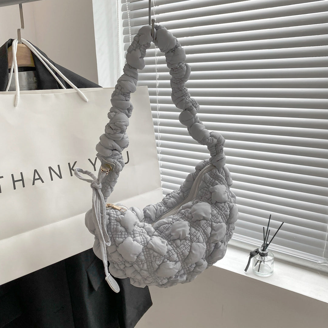 Small Korean pleated cloud dumpling bag