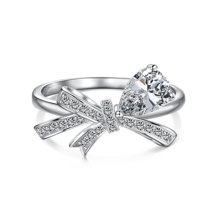 Silver butterfly ring