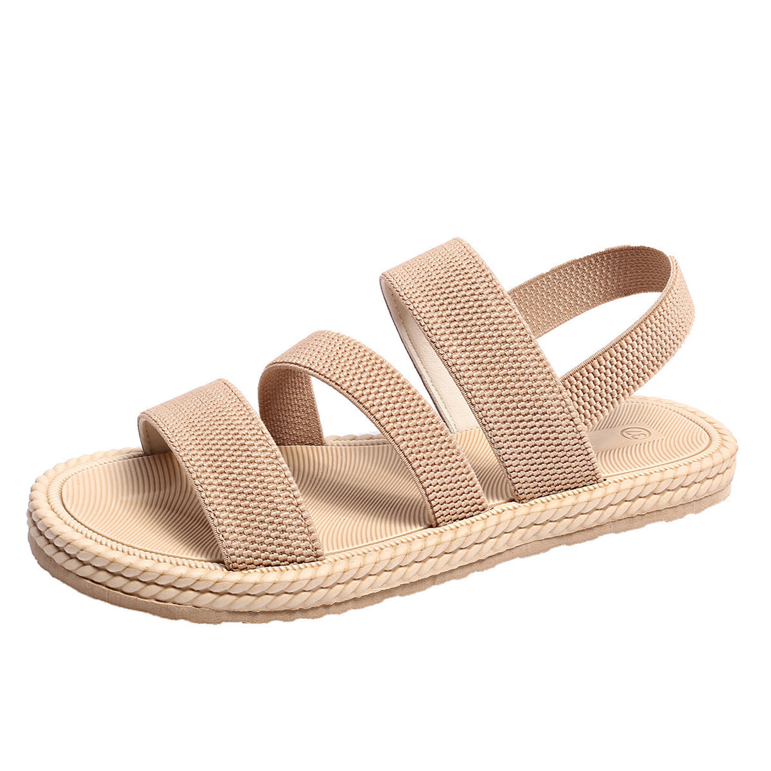 Imitation hemp rope thick bottom slippers sandals