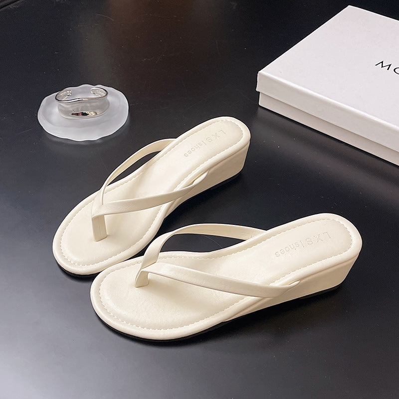 French high-heeled sandals