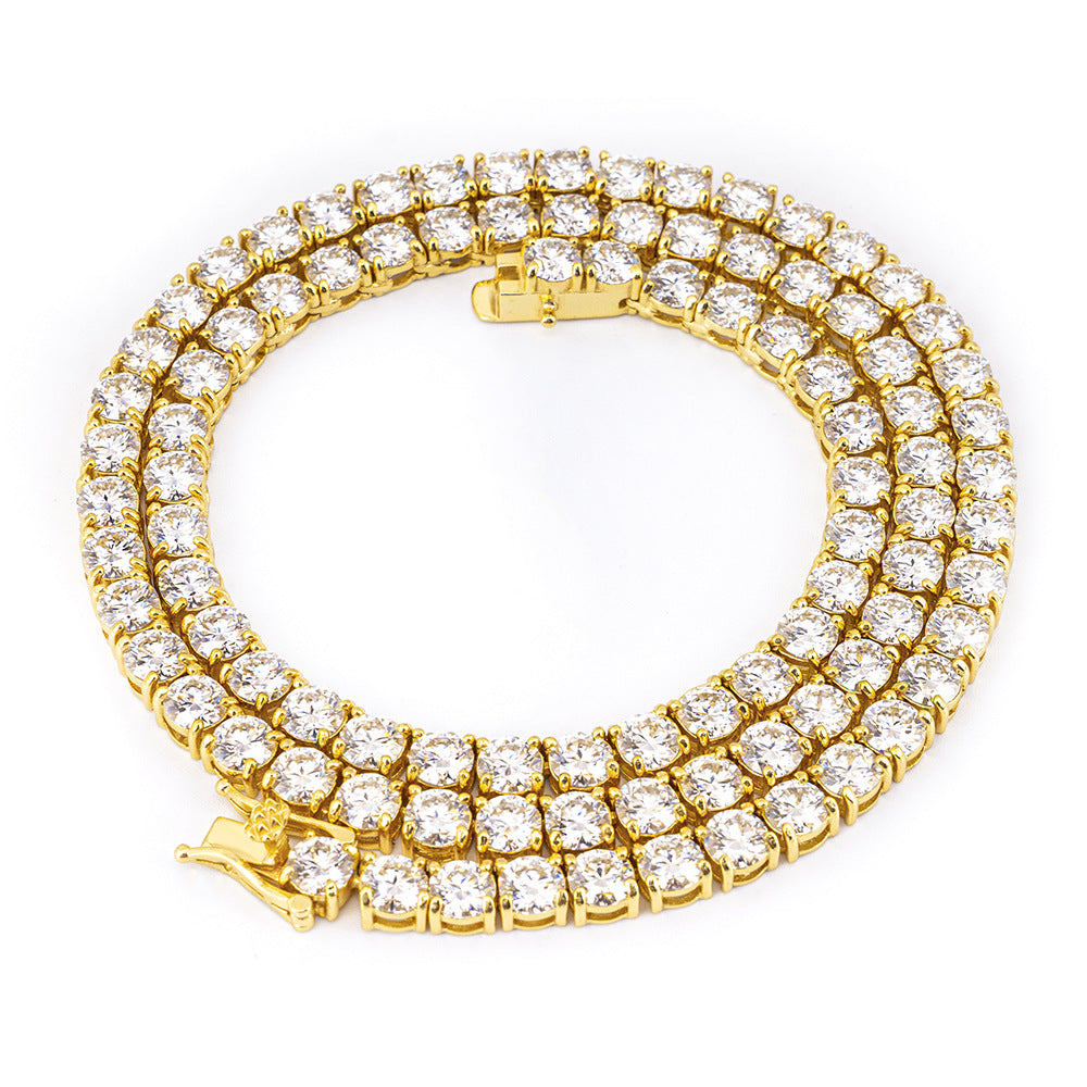 Moissanite D color 2/3/4/5mm 925 Silver Necklace