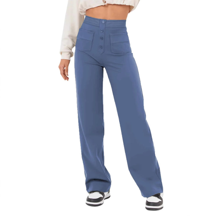 Casual straight flexible pants