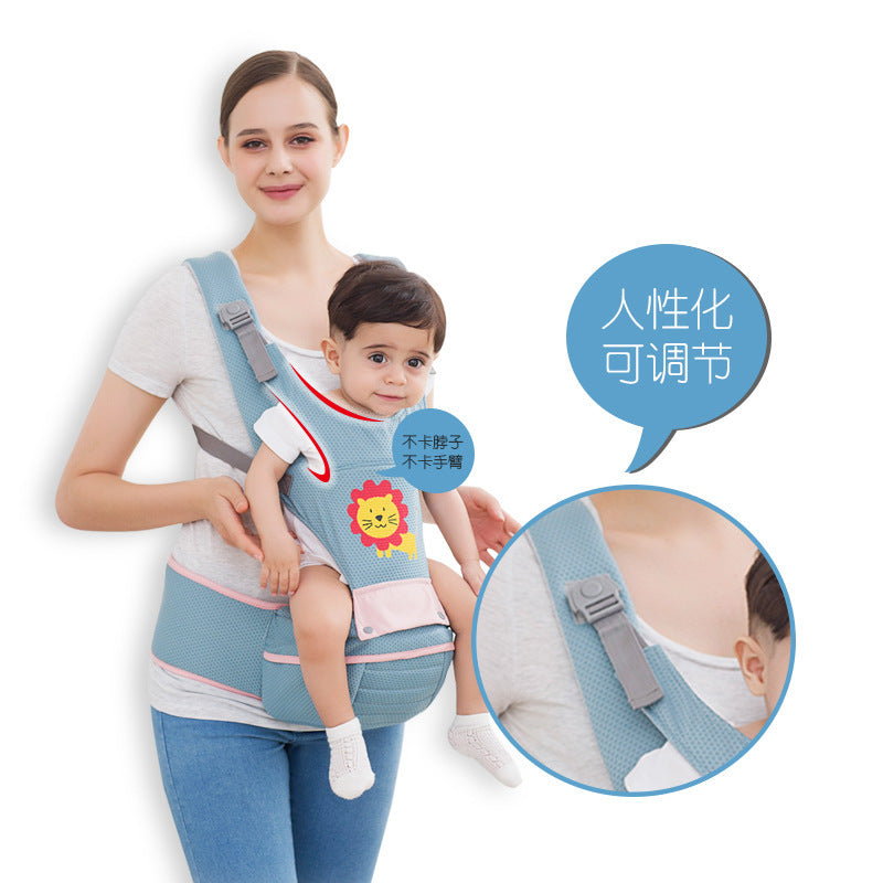 Baby waist shoulder strap stool