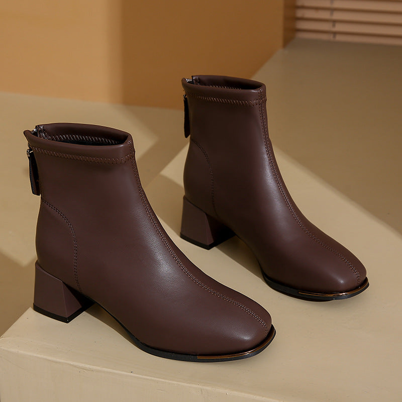 High heel Martin boots