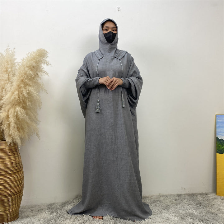 Muslim hooded casual long skirt