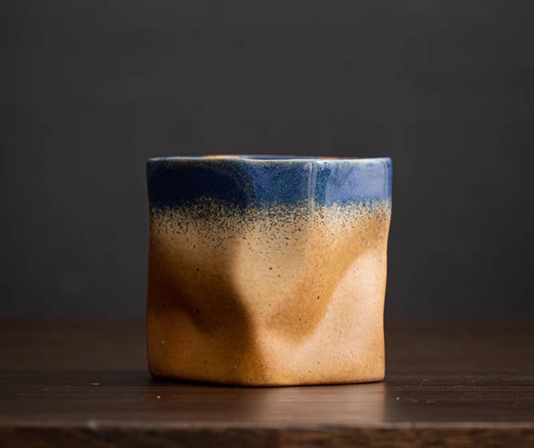 Japanese simple stoneware coffee cup