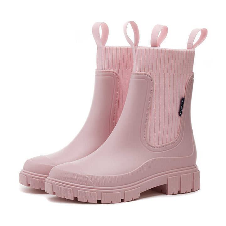 Mid-tube rain boots