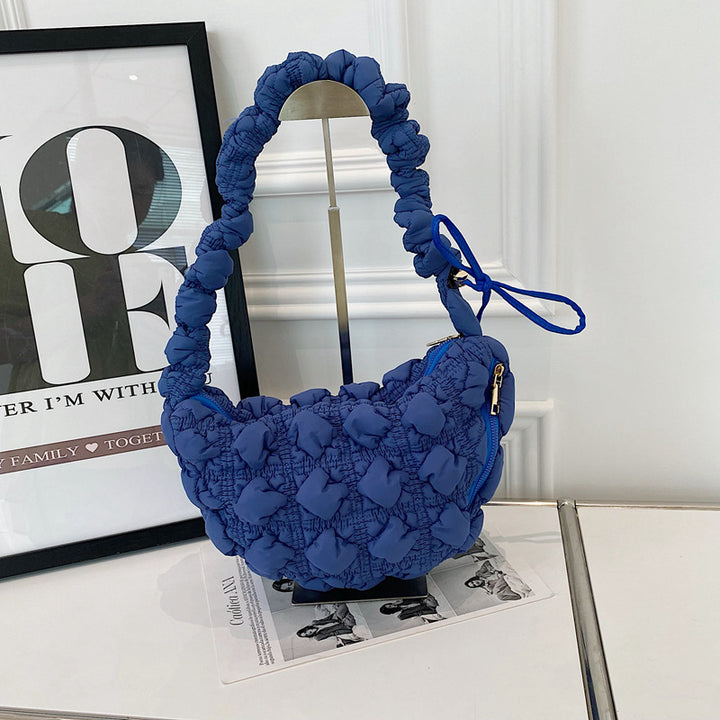 Small Korean pleated cloud dumpling bag