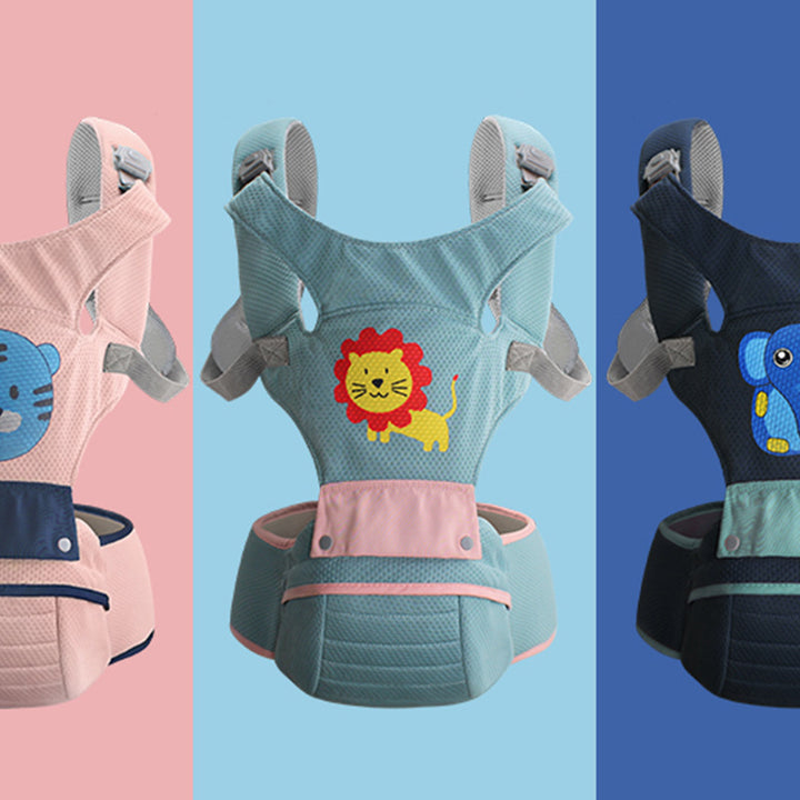 Baby waist shoulder strap stool