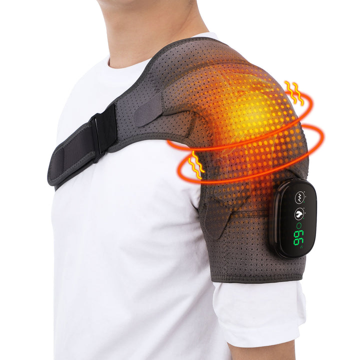 Heating massage shoulder guard