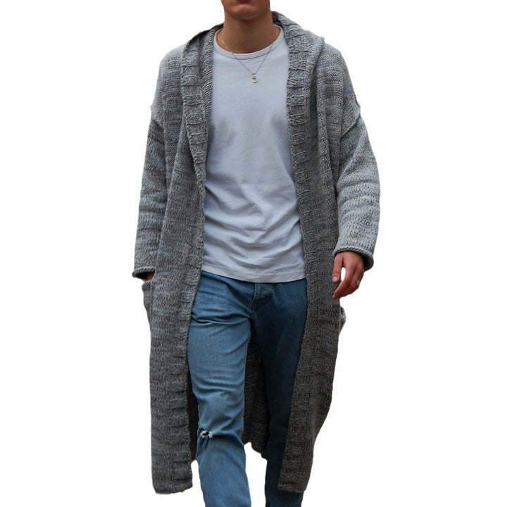 Long hoodie cardigan sweater jacket