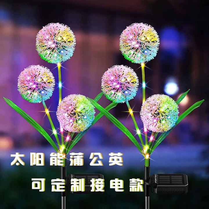 Solar dandelion ground lamp